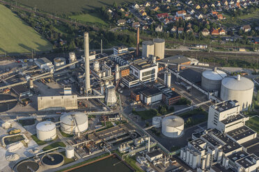 Germany, Lower Saxony, Hildesheim, Nordzucker AG Nordstemmen, aerial view - PVCF000821