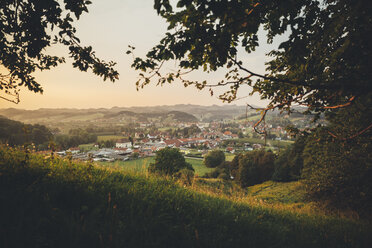 Austria, Styria, wine route, View to Schlossberg and Leutschach in summer - AIF000306