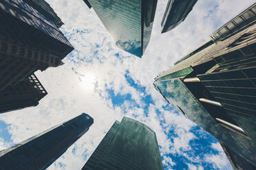 Singapore, Skyscrapers, low angle view - GIOF000876