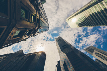 Singapore, Skyscrapers, low angle view - GIOF000878