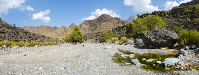 Oman, Al Hajar-Gebirge, Wadi - AMF004834