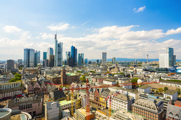 Deutschland, Hessen, Frankfurt, Stadtansicht mit Finanzviertel - TAMF000467