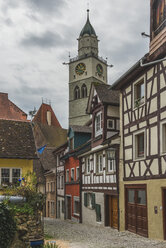 Deutschland, Baden-Württemberg, Ueberlingen, Allee, Nikolaikirche - KEBF000378