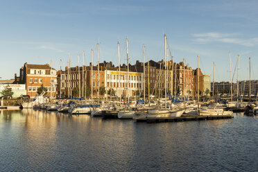 France, Dunkerque, Harbour in the evening - JUNF000508