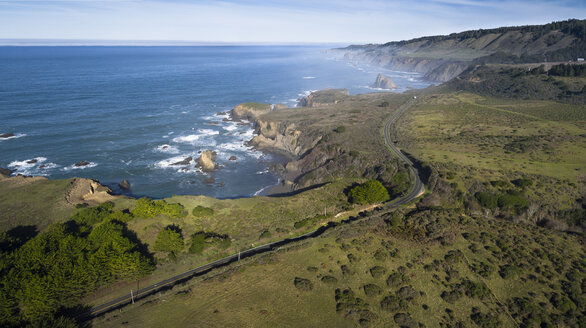 USA, Kalifornien, Luftaufnahme des Highway 1 - STCF000196