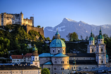 Österreich, Salzburg, Dom und Hohensalzburg - HAM000184