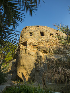 Oman, Wadi Misfah, altes Haus in historischem Dorf - AMF004852