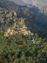 Oman, Jebel Shams, Al-Hamra, Bergdorf Wadi Misfah - AMF004856