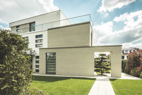 Germany, Berlin, Bauhaus style villa stock photo