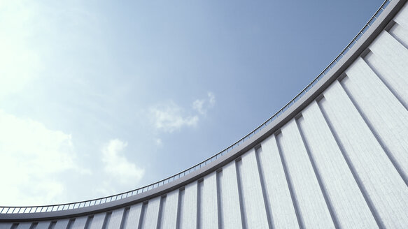 High wall and blue sky, 3d rendering - UWF000876