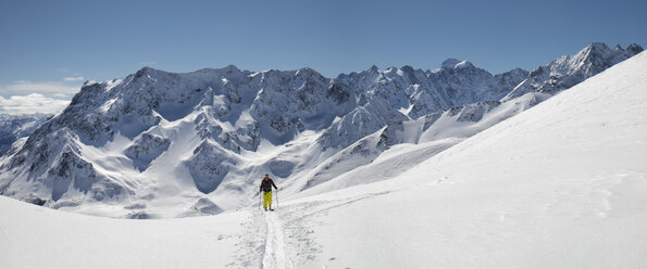 Frankreich, Isere, Les Deux Alps, Pic du Galibier, Skitourengehen - ALRF000444