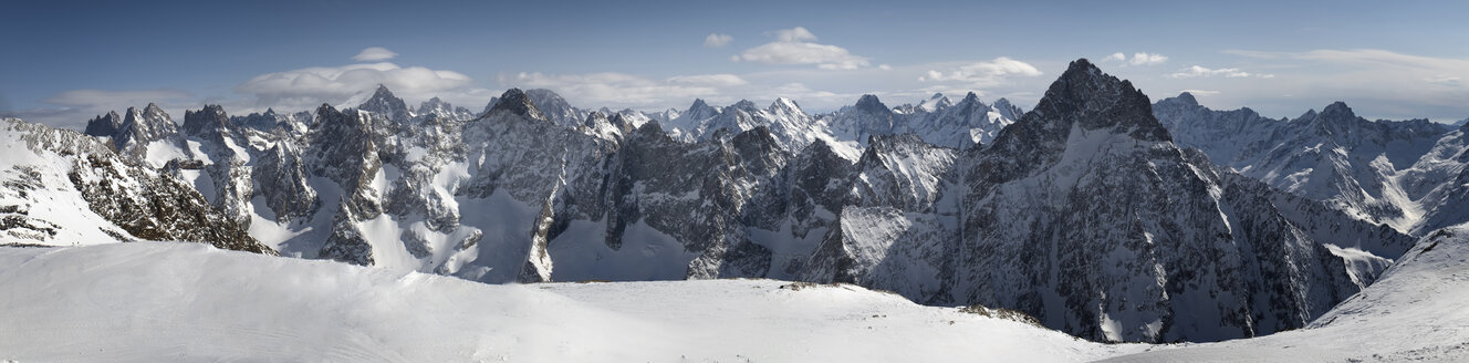 Frankreich, Isere, Les Deux Alpes, Blick von La Grave - ALRF000447