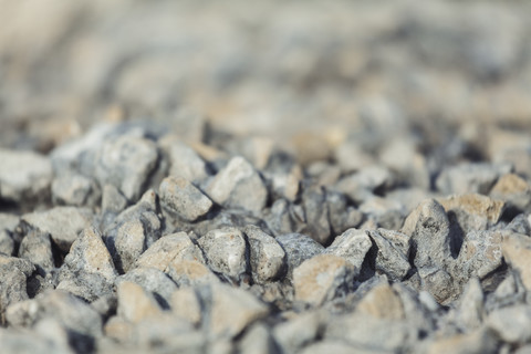 Grey stones at the seashore stock photo