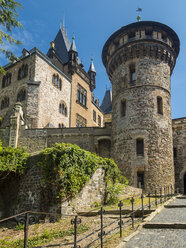 Deutschland, Sachsen-Anhalt, Wernigerode, Schloss Wernigerode, Hausmannsturm - AM004892