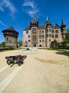 Deutschland, Sachsen-Anhalt, Wernigerode, Schloss Wernigerode, Hausmannsturm - AM004893