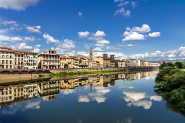 Italien, Toskana, Florenz, Altstadt und Fluss Arno - CSTF001080