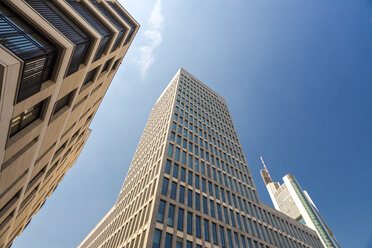 Germany, Frankfurt, skyscrapers seen from below - TAMF000471