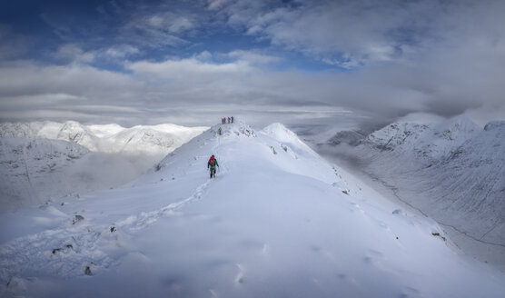 Schottland, Glencoe, Buachaille Etive Beag, Stob Dubh, Bergsteigen - ALRF000469