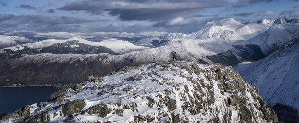 Großbritannien, Schottland, Glencoe, Beinn a'Bheithir, Bergsteigen - ALRF000472