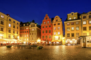 Sweden, Stockholm, view to Gamla Stan in the evening - PUF000531