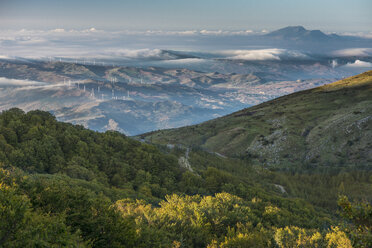 Italien, Sizilien, Madonien, Parco delle Madonie im Herbst am Morgen - HWOF000100