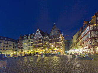 Germany, Hesse, Frankfurt, Roemerberg in the evening - TAMF000512