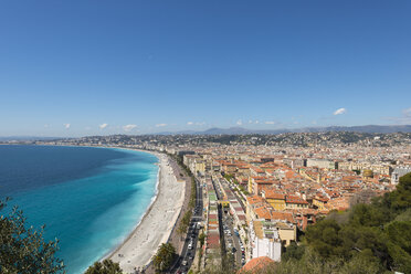 Frankreich, Provence-Alpes-Cote d'Azur, Nizza, Küstenstadt und Strand - VIF000479