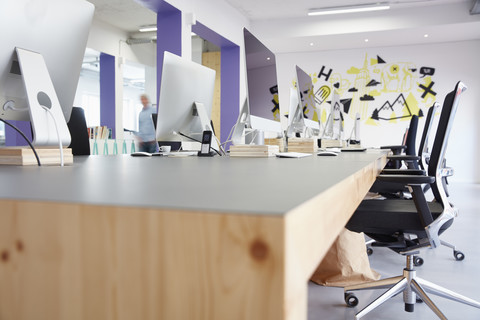 Interior of bright modern office stock photo