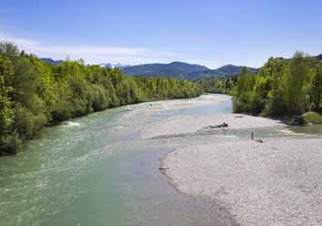 Germany, Bavaria, Upper Bavaria, Isar river, Lenggries, Isarwinkel - SIEF007026