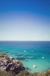 Spain, Formentera, Mediterranean Sea, View from Cami de Sa Pujada - CMF000459