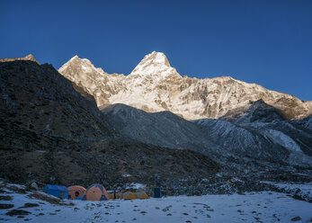 Nepal, Himalaya, Solo Khumbu, Everest region Ama Dabla, base camp - ALRF000504