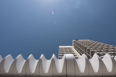 Germany, Berlin, porch of Haus des Lehrers seen from below - CMF000465