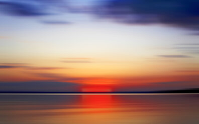 Germany, Bavaria, Chiemsee, Lake at sunset - JTF000750