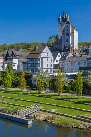 Deutschland, Rheinland-Pfalz, Diez, Gräfliches Schloss Diez, lizenzfreies Stockfoto