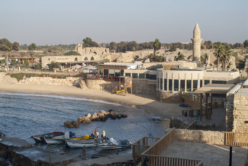 Israel, ancient town Caesarea Maritima, excavation site - HWOF000133