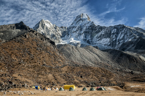 Nepal, Himalaya, Solo Khumbu, Ama Dablam, Basislager - ALRF000615