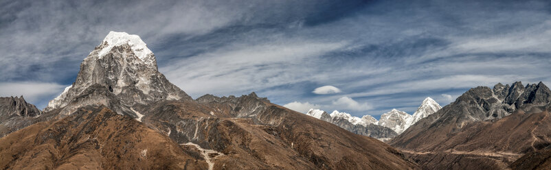 Nepal, Himalaya, Solo Khumbu, Taboche Peak vom Ama Dablam Südwest Grat - ALRF000616