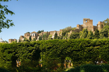 Spain, Andalusia, Malaga, Alcazaba of Malaga, view from garden - KIJF000494