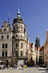 Germany, Saxony, Dresden, Tower of Dresden Castle - BTF000403