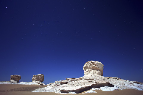 Egypt, New Valley Governorate, Farafra, White Desert stock photo