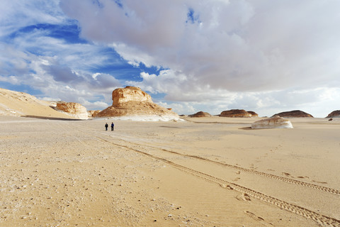 Ägypten, New Valley Governorate, Farafra, Weiße Wüste, lizenzfreies Stockfoto