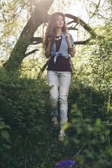 Portrait of hiking young woman - AKNF000050