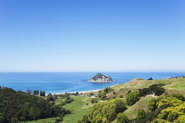 Neuseeland, Ostkap, Anaura Bay, Strand und Südpazifik - GWF004808