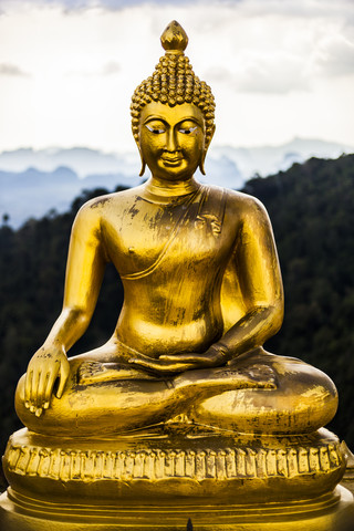 Thailand, Krabi, Golden Buddha stock photo