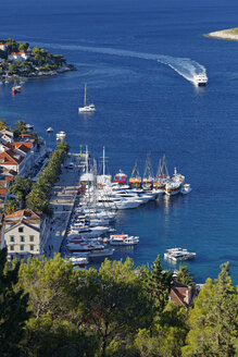 Croatia, Hvar Island, Hvar and harbour - GFF000684