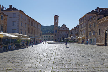 Kroatien, Hvar, Hvarer Kathedrale und Stephansplatz - GFF000689