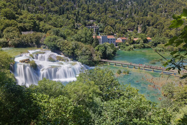 Croatia, Dalmatia, Sibenik-Knin, Krka National Park, Skradinski buk, Waterfall - GFF000707