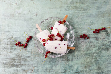 Vanilla icecream and red currants - MYF001719