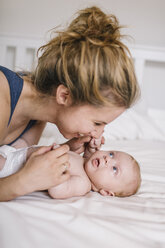 Mother with baby boy at home - HAPF000669