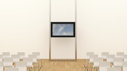 Training room with monitr, 3D Rendering - UWF000926